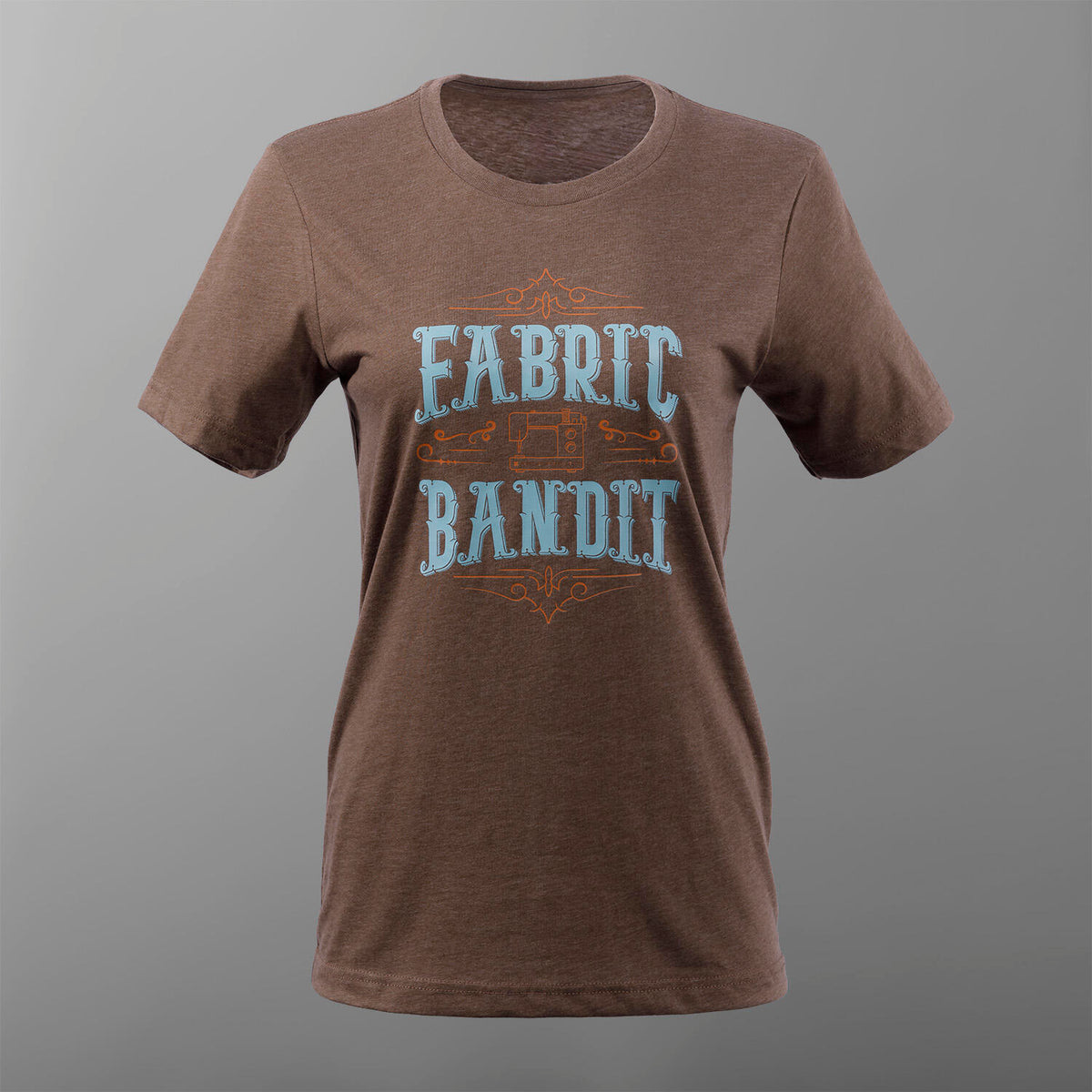 Missouri Star Fabric Bandit T-shirt - Heather Brown - 2XL