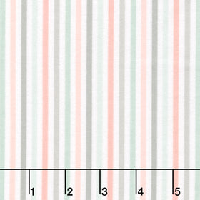 Cozy Cotton Flannels - Stripes Peony Yardage