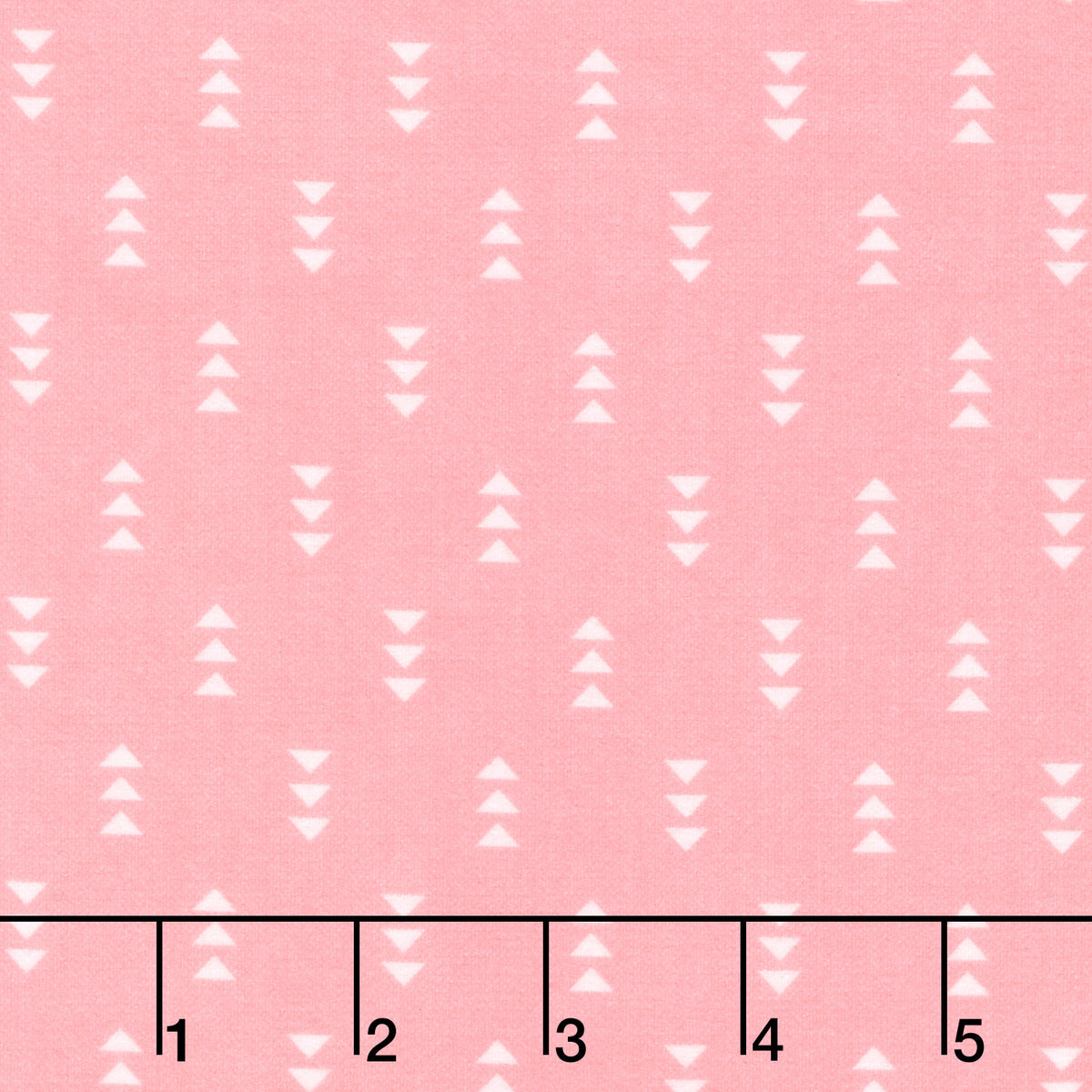 Cozy Cotton Flannels - Triangles Azalea Yardage