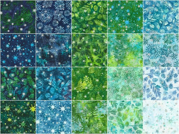 Artisan Batiks - Evergreen Ice Charm Pack