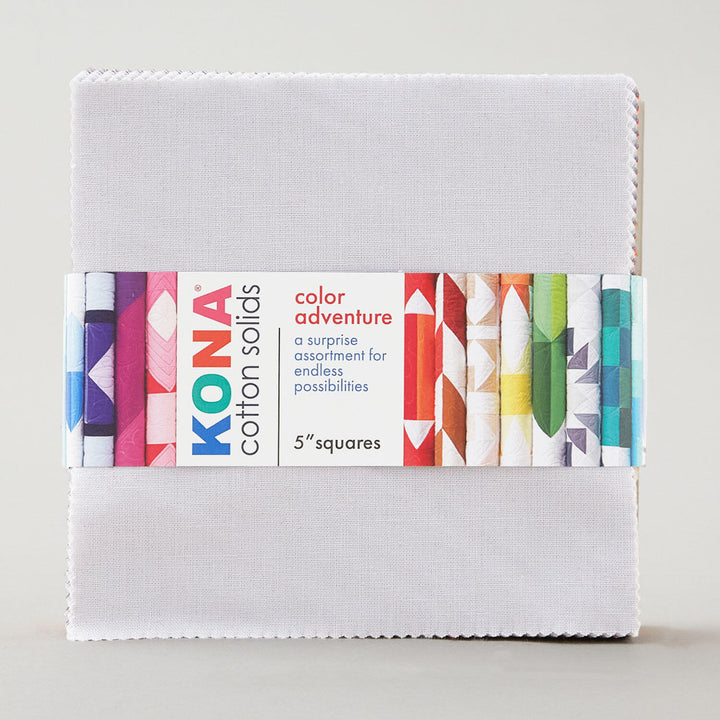Kona Cotton - Adventure Mystery 100 Piece Charm Pack