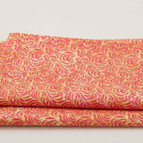 Sunlit Hummingbirds - Coral Swirls 2 Yard Cut