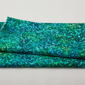 Jeweled Blossoms - Emerald Leaves 2 Yard Cut