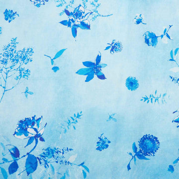 Peony Bloom - Sky Stemmed Florals 2 Yard Cut