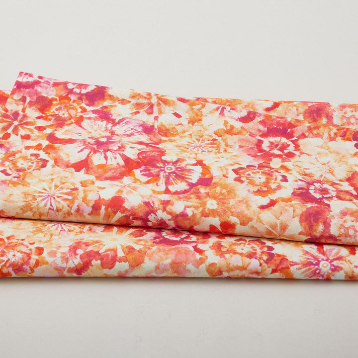 Sunset Cove - Sunkissed Packed Flowers 2 Yard Cut