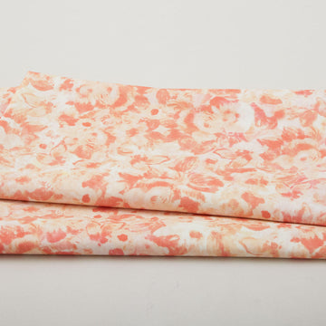 Sunset Cove - Apricot Tonal Flowers 2 Yard Cut
