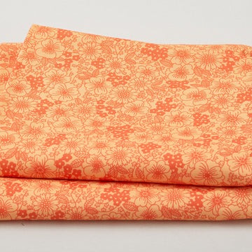 Fabric Market Favorites - Nectarine Packed Floral 2 Yard Cut