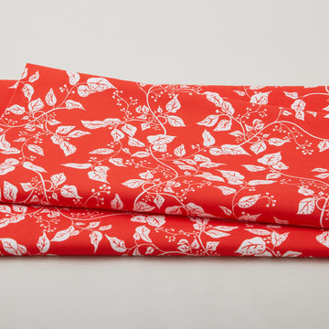 Scarlet Stitch - Red Leaves 2 Yard Cut