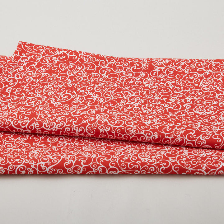 Scarlet Stitch - Garnet Swirls 2 Yard Cut