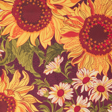 Sunflower Song - Autumn Sunflowers & Daisies 2 Yard Cut