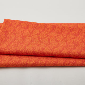 Sunflower Song - Orange Spice Wavy Stripe 2 Yard Cut