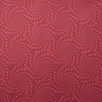 Sunflower Song - Wineberry Dotted Spiral 2 Yard Cut