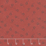 Love Mom - Flowers, Dots Red Yardage