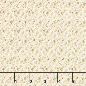 Love Mom - Delicate Branches Natural Yardage