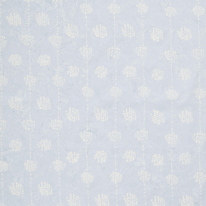 Artisan Batiks - Kasuri Dotted Circles & Stripes Sky Yardage