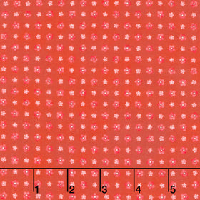 Fabric Market - Small Flower Grid Burgundy Yardage