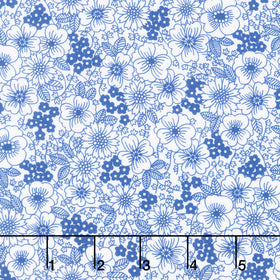 Fabric Market - Packed Florals Ice Yardage