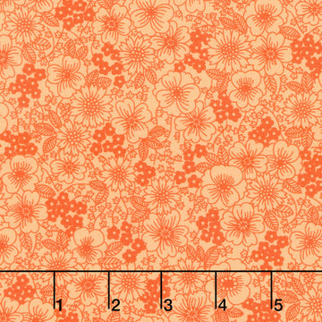 Fabric Market - Packed Florals Nectarine Yardage
