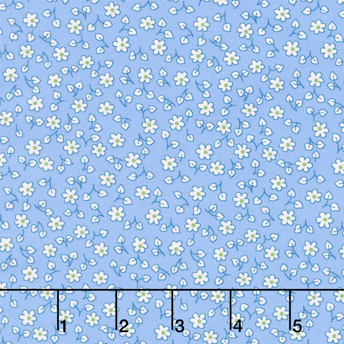 Fabric Market - Ditsy Floral Blue Yonder Yardage