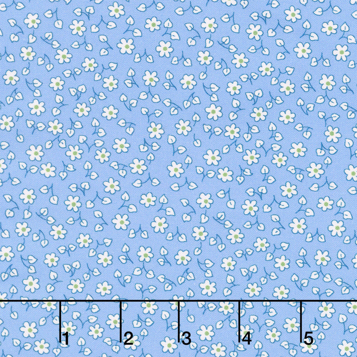 Fabric Market - Ditsy Floral Blue Yonder Yardage