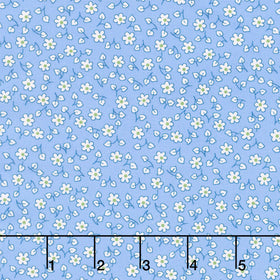 Fabric Market - Ditsy Floral Blue Yonder Yardage