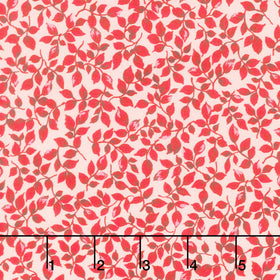 Fabric Market - Packed Leaves Rose Yardage