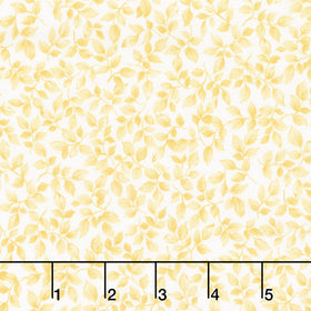Fabric Market - Packed Leaves Sunshine Yardage