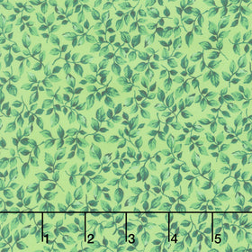 Fabric Market - Packed Leaves Sour Apple Yardage