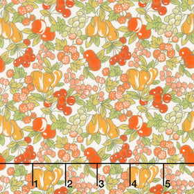 Fabric Market - Packed Leaves And Fruits Garden Yardage