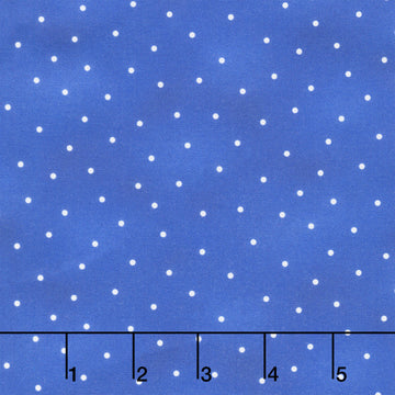 Fabric Market - White Dots Blueberry Yardage