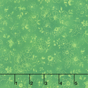 Fabric Market - Tonal Florals Zucchini Yardage