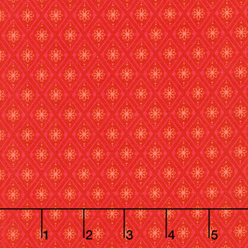 Fabric Market - Diamond Flower Tomato Yardage