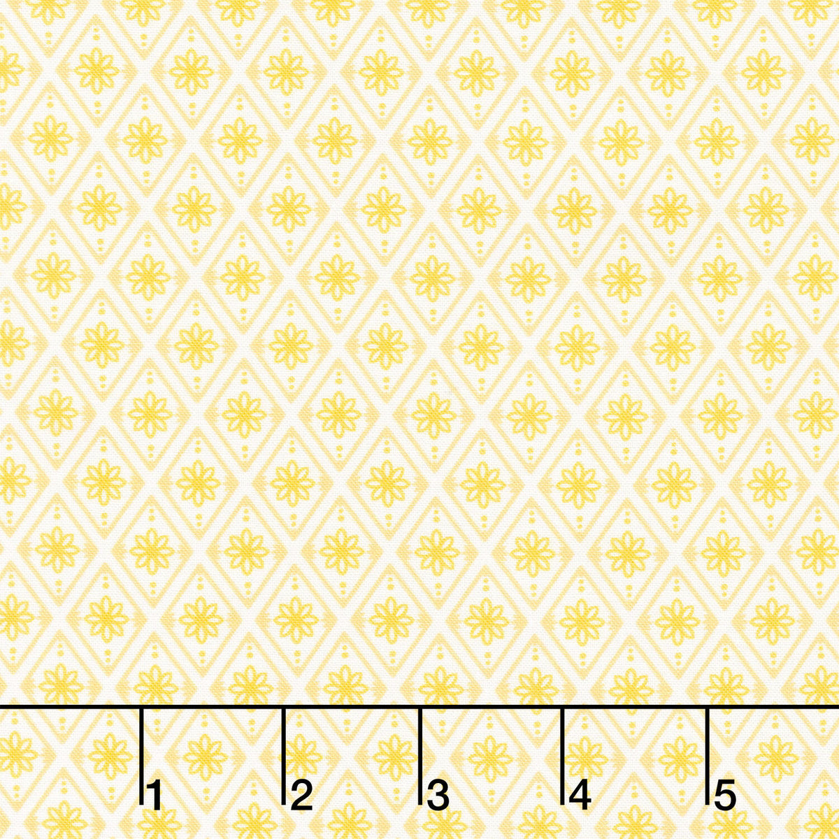Fabric Market - Diamond Flower Sunshine Yardage