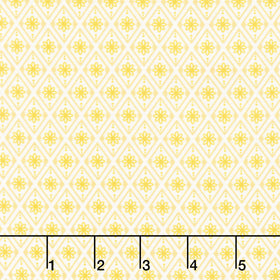 Fabric Market - Diamond Flower Sunshine Yardage