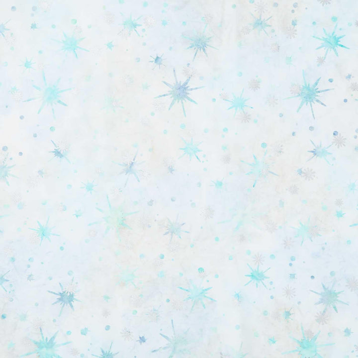 Artisan Batiks - Evergreen Ice Stars Ice Yardage
