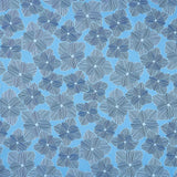 Drift Into Blue - Large Flowers Azure Yardage