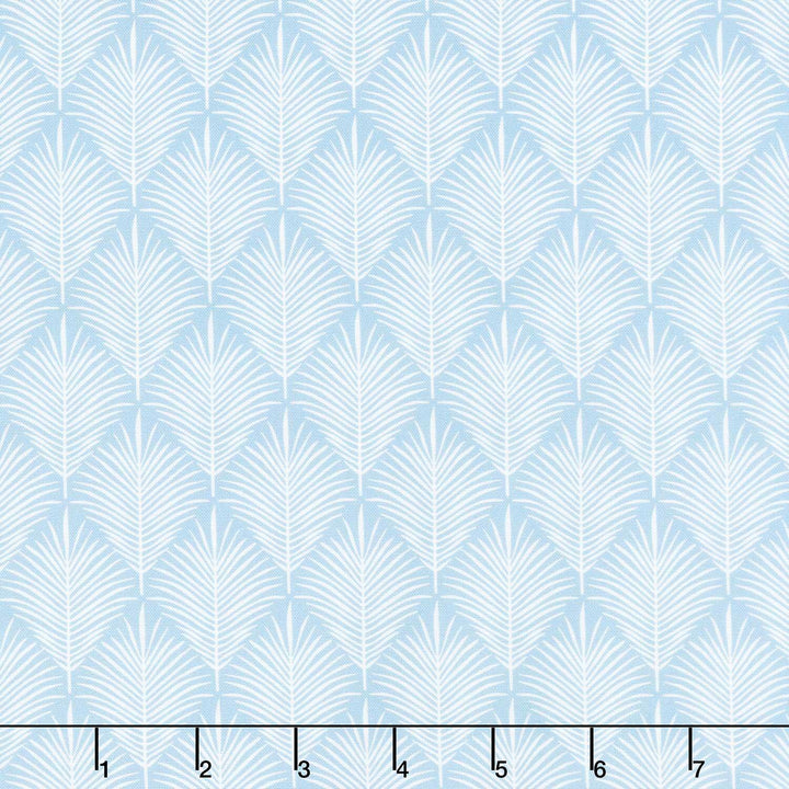 Drift Into Blue - Fern Lattice Sky Yardage