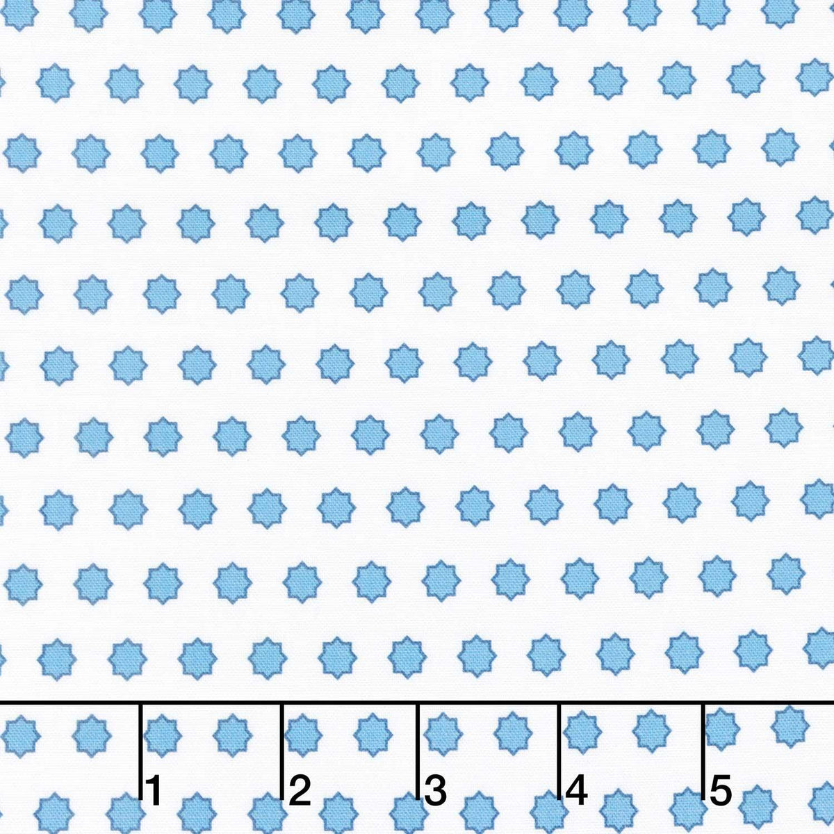 Drift Into Blue - Stars White Yardage