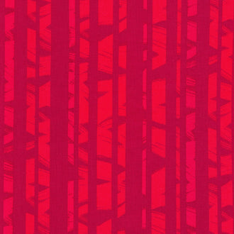 Brushy - Stripes Cherry Yardage