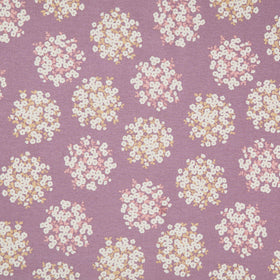 Cotton Flax Prints - Grey Lavendar Yardage