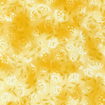 Fusions - Wispy Floral Duckling Yardage