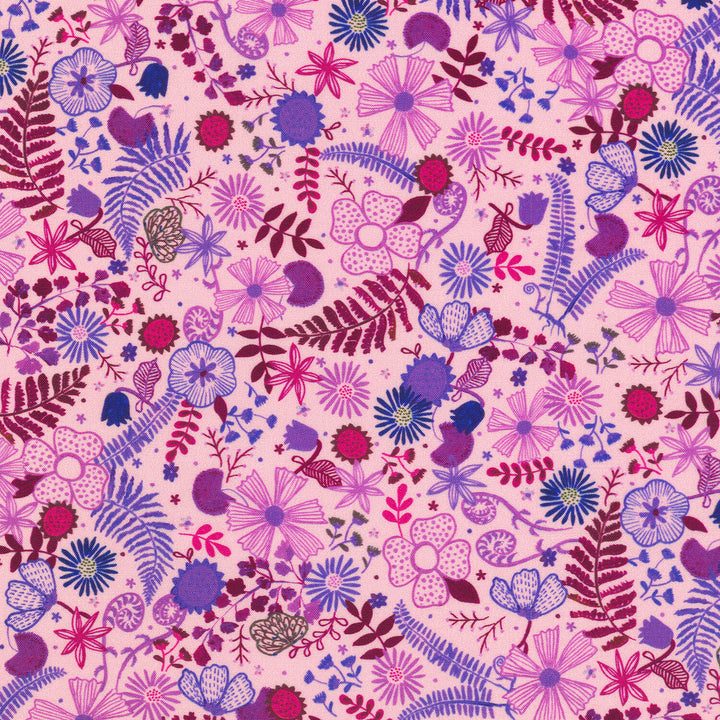 Garden Lights - Floral and Fauna Dahlia Yardage