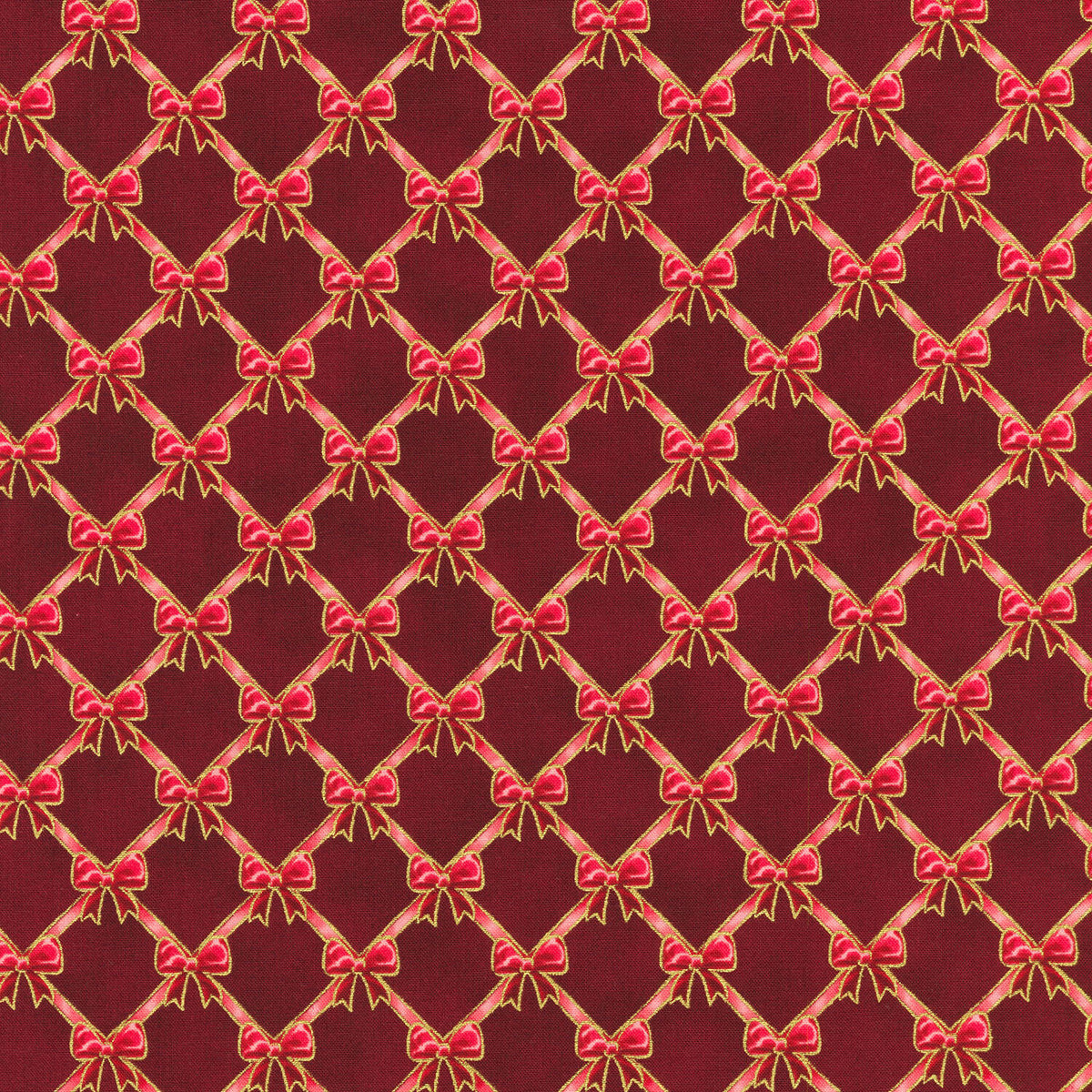 Holiday Flourish - Festive Finery - Cranberry Yardage