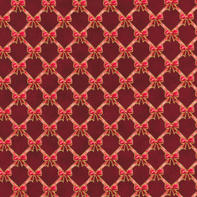 Holiday Flourish - Festive Finery - Cranberry Yardage