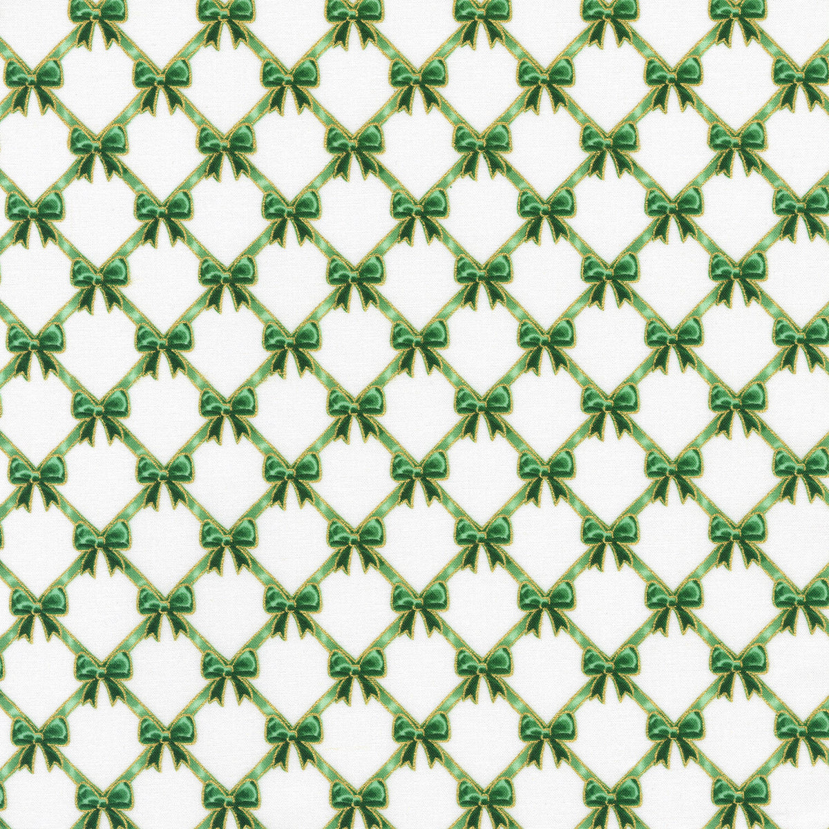 Holiday Flourish - Festive Finery Bows Pine Yardage