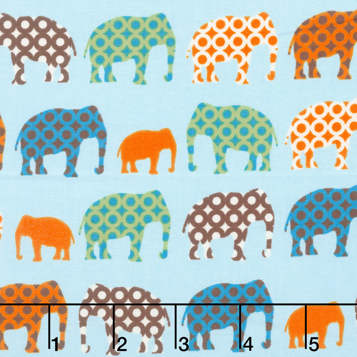 Kona Print - Elephant Yardage