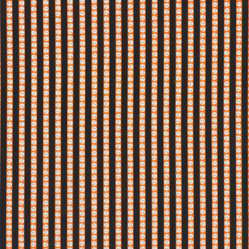 Lights Out - Skeleton Stripe Pumpkin Yardage