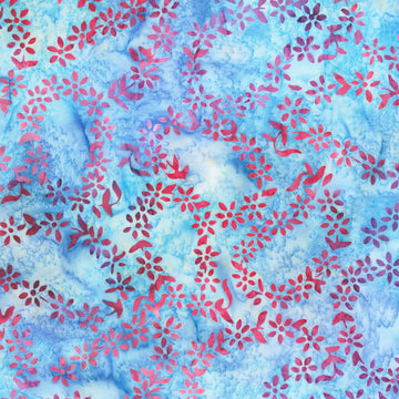 Paisley Bouquet - Cornflower Yardage