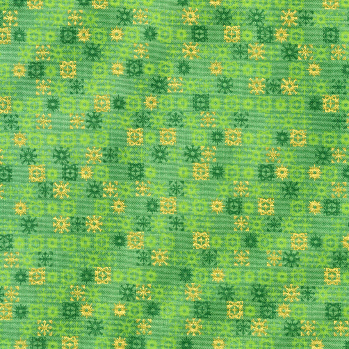 Traditional Trimmings - Geometric Holly Metallic Yardage