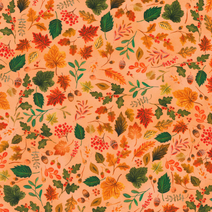Thankful - Foliage Peach Yardage